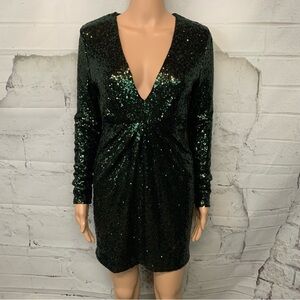 Green Sequined Dress